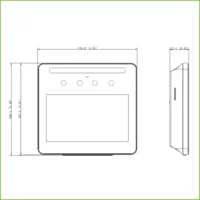 Lector Autónomo LCD 4.3" táctil de Reconocimiento Facial+PIN+Tarjeta