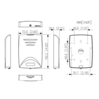 Lector Proximidad Mifare RS485 IP67 Exterior