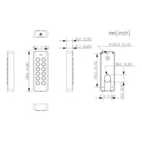 Lector Proximidad Mifare con teclado RS485 Wiegand IP66