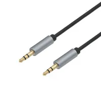 Cable de audio apantallado Jack estéreo (TRS) 3,5 mm macho-macho, 0.5m