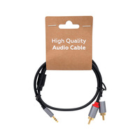 Conexion de Audio Stereo 3.5mm Jack macho a 2 x RCA macho - 5m