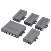 Extensor Splitter 1x4 1080p con KVM | IP | Loop Back | IR | 200m 