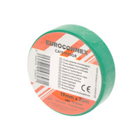 Pack Cinta aislante Verde 0.15x19mm [20m][x10]