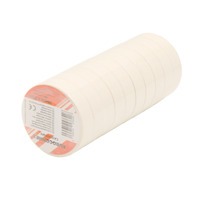 Pack Cinta aislante Blanca 0.15x19mm [20m][x10]