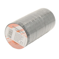 Pack Cinta aislante Negra 0.15x19mm [33m][x10]