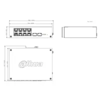 Switch Hardened PoE 8 puertos Gigabit + 2SFP Gigabit 110W Gestionable en Cloud Layer2