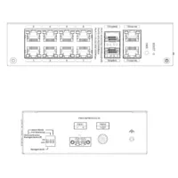 Switch Hardened PoE 8 puertos Gigabit + 2RJ45 Uplink Gigabit + 2SFP Gigabit 110W Gestionable en Cloud Layer2