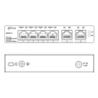 Switch PoE 4 puertos 10/100 + 2RJ45 Uplink Gigabit 60W Gestionable en Cloud Layer2