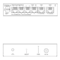 Switch PoE 4 puertos 10/100 + 2RJ45 Uplink Gigabit 36W Gestionable en Cloud Layer2
