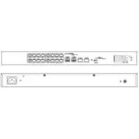 Switch PoE 16 puertos 10/100 + 2 Combo Gigabit RJ45/SFP Uplink 135W Gestionable en Cloud Layer2