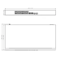Switch PoE 16 puertos 10/100 + 2 Combo Gigabit RJ45/SFP Uplink 240W Gestionable en Cloud Layer2