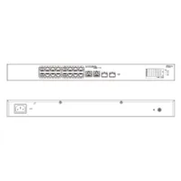 Switch PoE 16 puertos 10/100 + 2 Combo Gigabit RJ45/SFP Uplink 240W Gestionable en Cloud Layer2