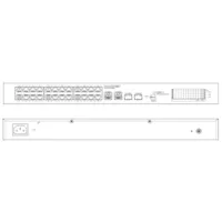 Switch PoE 24 puertos Gigabit + 2 Uplink Gigabit RJ45 + 2SFP Gigabit 240W Gestionable en Cloud Layer2