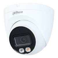 Dome IP 2M H.265 FULL COLOR WDR IVS SMD Illum Dual LED30m/IR30m 2.8mm IP67 PoE MIC AI