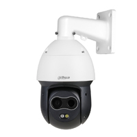 Dome PTZ Híbrido IP Térmico 256*192 3.5mm + 2M 4mm IP66 12V PoE+ AUDIO E/S AI