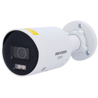 Hikvision cámara IP Bullet gama PRO ColorVu3.0 - Resolución 4 MPx | PoE IEEE802.3at  - ColorVu3.0: imagen a color HikAI-ISP F1.0 1/1.8" - 2.8 mm | Micrófono dual | Luz híbrida hasta 40m - AcuSense3.0 | Sirena y flash disuasorio -  IP67 | NEMA 4X