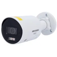 Hikvision cámara IP Bullet gama PRO ColorVu3.0 - Resolución 4 MPx | PoE IEEE802.3at  - ColorVu3.0: imagen a color HikAI-ISP F1.0 1/1.8" - 2.8 mm | Micrófono dual | Luz híbrida hasta 40m - AcuSense3.0 | Sirena y flash disuasorio -  IP67 | NEMA 4X