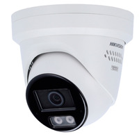Hikvision cámara IP Turret gama PRO ColorVu3.0 - Resolución 4 MPx | PoE IEEE802.3at  - ColorVu3.0: imagen a color HikAI-ISP F1.0 1/1.8" - 2.8 mm | Micrófono dual | Luz híbrida hasta 30m - AcuSense3.0