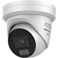 Hikvision cámara IP Turret gama PRO ColorVu3.0 - Resolución 4 MPx | PoE IEEE802.3at  - ColorVu3.0: imagen a color HikAI-ISP F1.0 1/1.8" - 2.8 mm | Micrófono dual | Luz híbrida hasta 30m - AcuSense3.0