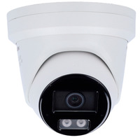 Hikvision cámara IP Turret gama PRO ColorVu3.0 - Resolución 4 MPx | PoE IEEE802.3at  - ColorVu3.0: imagen a color HikAI-ISP F1.0 1/1.8" - 2.8 mm | Micrófono dual | Luz híbrida hasta 30m - AcuSense3.0