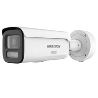 Hikvision cámara IP Bullet gama PRO ColorVu3.0 - Resolución 4 MPx | PoE IEEE802.3at - ColorVu3.0: imagen a color HikAI-ISP F1.2 1/1.8" - Lente Motorizada 2.8 - 12 mm - AcuSense3.0 | Luz híbrida hasta 60m -  Alarmas 1/1  | IP67 | IK10 | NEMA 4X