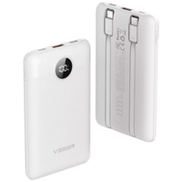 Power Bank pantalla LCD 10000mAh I Blanco