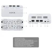 Ajax LineSupply (45 W) Fibra. Color Blanco. G3