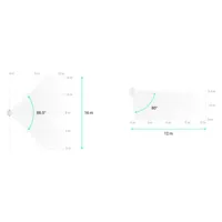 Ajax MotionProtect Plus Fibra. Detector DT. Color blanco