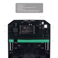 Ajax MultiTransmitter Fibra. Módulo para integrar detectores cableados de terceros. Color negro
