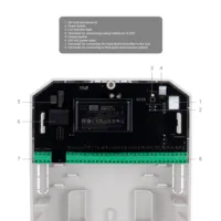Ajax MultiTransmitter Fibra. Módulo para integrar detectores cableados de terceros. Color blanco