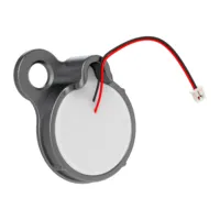 Detector sísmico cableado con un sensor de impacto adicional, Negro