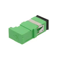 SC/APC SM SX Flush Mount Adapter with Horizontal Opening Lid