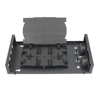 Caja Metálica de Distribución de Fibra Óptica para Superficie - 12 SC SX o 12 LC DX