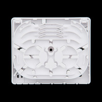Caja para Fibra Optica para 4 Fusiones y 4 Adaptadores [No Incluidos][100x80x29mm]