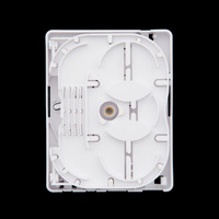 Caja para Fibra Optica para 4 Fusiones y 2 Adaptadores [No Incluidos][102x80x25mm]