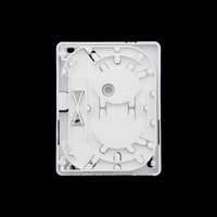 Caja para Fibra Optica para 2 Fusiones y 2 Adaptadores [No Incluidos][100x82x25mm]