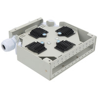 Patch Panel de Fibra Óptica para Carril DIN - 12 puertos SC SX / LC DX