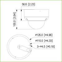Dome HDCVI 4EN1 2M 1080P WDR Starlight IR60m 2.7-12 VFM IP67 IK10 MIC