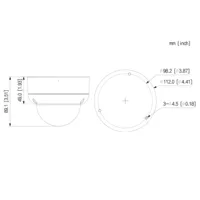 Dome HDCVI 4EN1 4K WDR Starlight IR40m 3.6mm IP67 IK10 AUDIO MIC