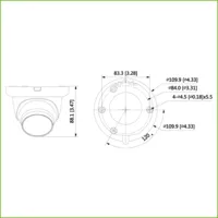 Dome HDCVI 4EN1 2M 1080P WDR Starlight IR30m 2.8mm IP67 Quick-to-install. Color Negro
