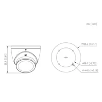 MiniDomo HDCVI 4EN1 2M 1080P FULL COLOR WDR Starlight+ LED40m 2.8mm IP67 MIC