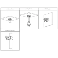 MiniDomo HDCVI 4EN1 5M Iluminación Dual LED30m/IR30m 2.8mm IP67 MIC