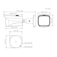 Bullet HDCVI 4EN1 5M DN WDR Starlight IR40m 3.6mm IP67 AUDIO MIC
