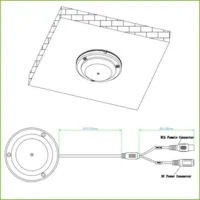 Micrófono Omni-direccional Alta Fidelidad para Superfície IP66 IK10 Metálico