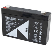 Batería 6V 7,5Ah HeyCar HA 70x48x101mm