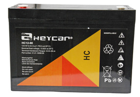 Batería 12V 90Ah HeyCar HC 306,5x168,5x210/235 (L x W x H)