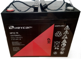 Batería 12V 75Ah HeyCar HP 260x168x208/214 (L x W x H)