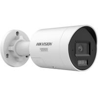 Hikvision cámara IP Bullet gama PRO ColorVu3.0 - Resolución 4 MPx | PoE IEEE802.3at  - ColorVu3.0: imagen a color HikAI-ISP F1.0 1/1.8" - 2.8 mm | Micrófono dual | Luz híbrida hasta 40m - AcuSense3.0 | Sirena y flash disuasorio -  IP67 | NEMA 4X