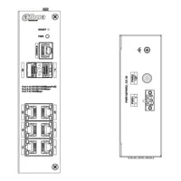 Switch Hardened PoE 6 puertos Gigabit +2RJ45 Gigabit +2SFP Gigabit 90W Gestionable Layer2