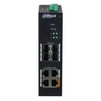 Switch Hardened PoE 4 puertos 10/100 +4SFP Gigabit 60W Gestionable Layer2